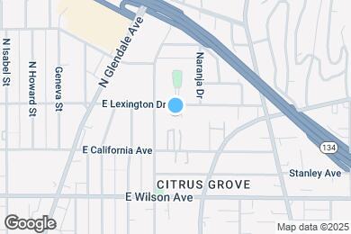 Map image of the property - 1116 E Lexington Dr