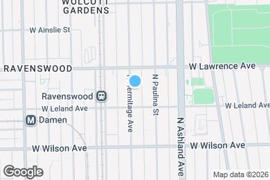 Map image of the property - 4725 N Hermitage Ave