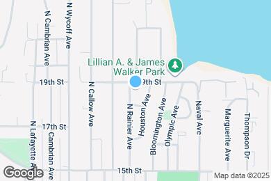 Map image of the property - 1744 N Rainier Ave