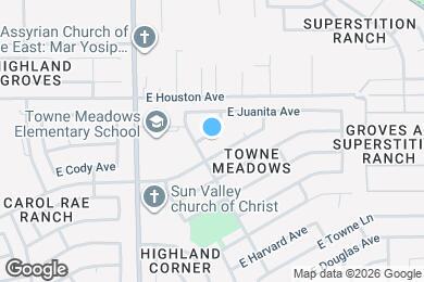 Map image of the property - 4119 E San Pedro Ave