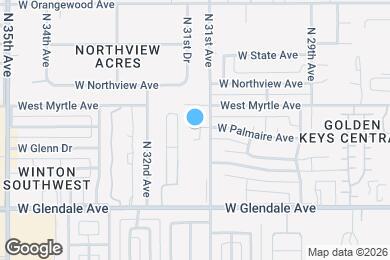 Map image of the property - 7120 N 31st Dr