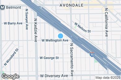 Map image of the property - 3048 W Wellington Ave