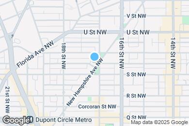 Map image of the property - 1816 New Hampshire Ave NW