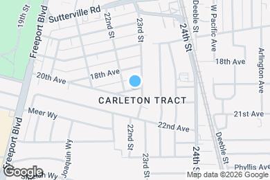 Map image of the property - 2221 19th Ave