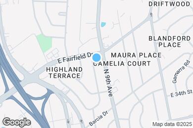 Map image of the property - 193 E Highland Dr