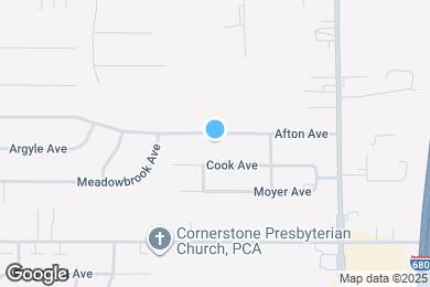 Map image of the property - 695 Afton Ave