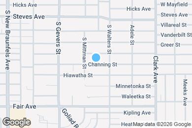 Map image of the property - 423 Channing Ave