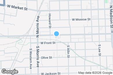 Map image of the property - 820 W Washington St