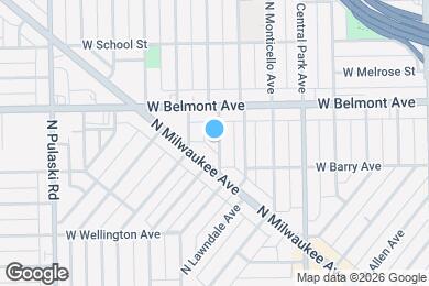 Map image of the property - 3136 N Ridgeway Ave