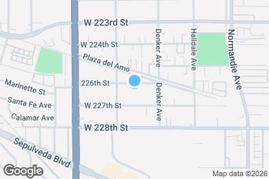 Map image of the property - 1540 W 226th St