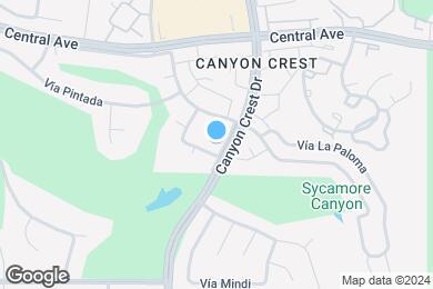 Map image of the property - The Cove at Canyon Crest