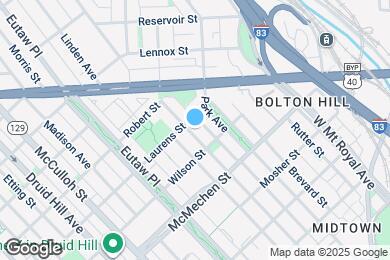 Map image of the property - 1723 Bolton St