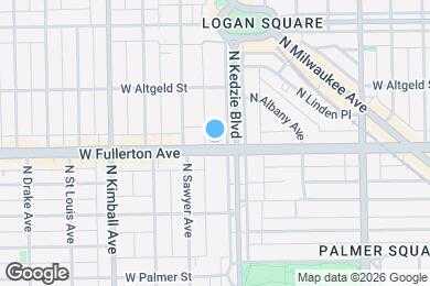 Map image of the property - 2400 N Kedzie Blvd