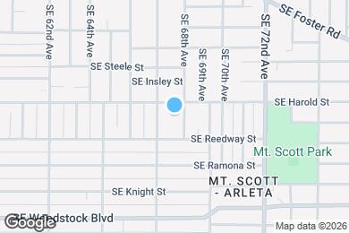 Map image of the property - 5529 SE 68th Ave
