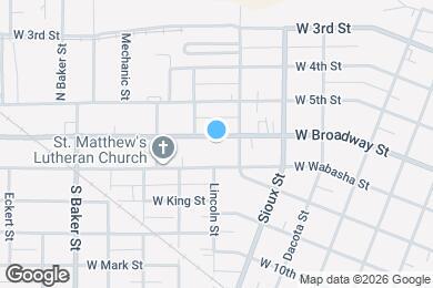 Map image of the property - 717 W 6th St