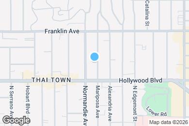 Map image of the property - 1745 Mariposa Ave
