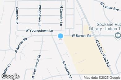 Map image of the property - 8950 N Pamela St