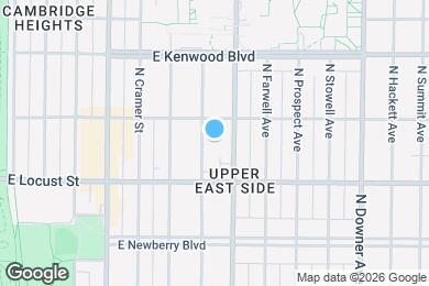 Map image of the property - 2954 N Frederick Ave