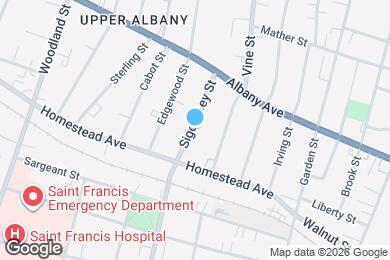 Map image of the property - 366 Sigourney Street