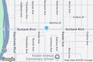 Map image of the property - 15020 Burbank Blvd