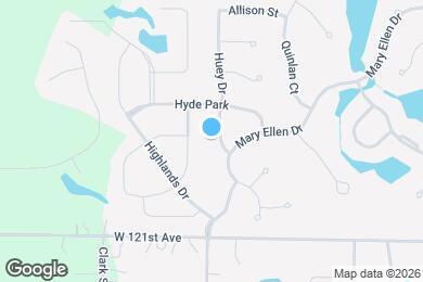 Map image of the property - 895 Huey Dr