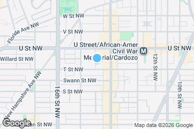 Map image of the property - 1421 T St NW