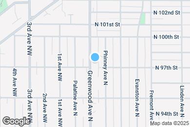 Map image of the property - 9710 Greenwood Ave N