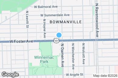 Map image of the property - 5208-14 N. Damen / 2000-10 W. Foster