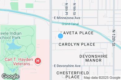 Map image of the property - Encanto Park Apartments