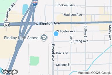 Map image of the property - 1309 Broad Ave