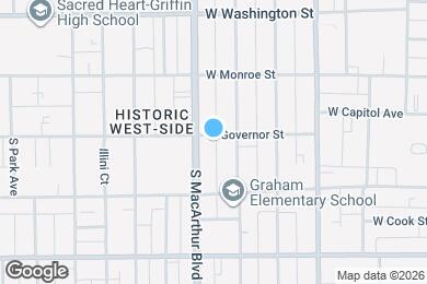 Map image of the property - 922 W Governor St