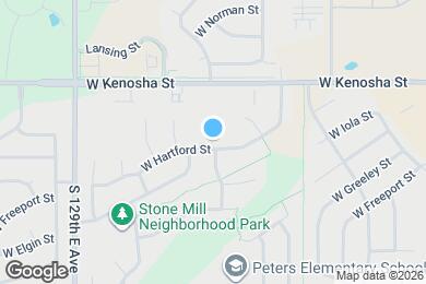 Map image of the property - 3100 W Hartford St