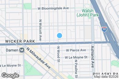 Map image of the property - 1611 N Wood St