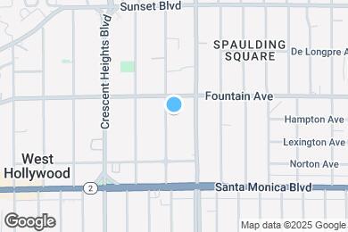 Map image of the property - Hayworth Courtyard Apartments – West Hollywood Living