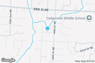 Map image of the property - 5923 85th St NE