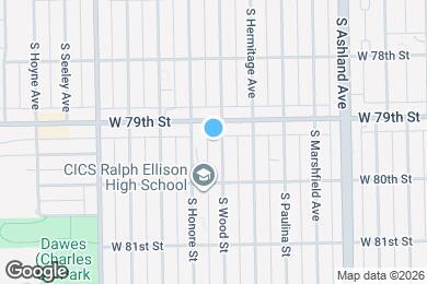 Map image of the property - 7918 S Wood St