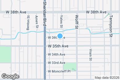 Map image of the property - 5012 W 36th Ave