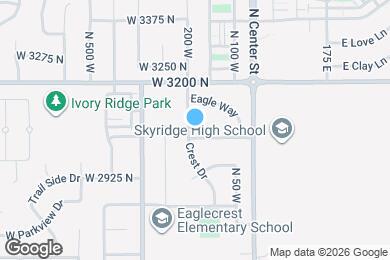 Map image of the property - 3080 N CREST DR