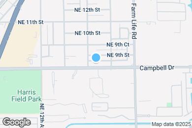 Map image of the property - 1561 NE 8th St