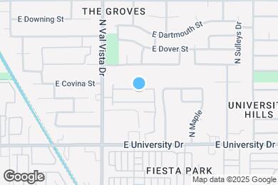 Map image of the property - 525 N Val Vista Dr