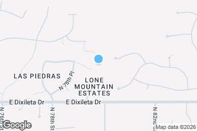 Map image of the property - 7970 E Las Piedras Way