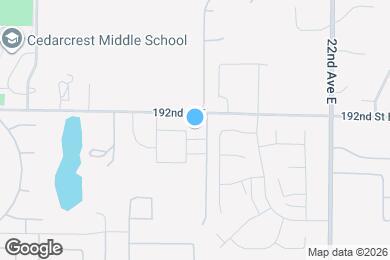 Map image of the property - 19205 17th Ave Ct E