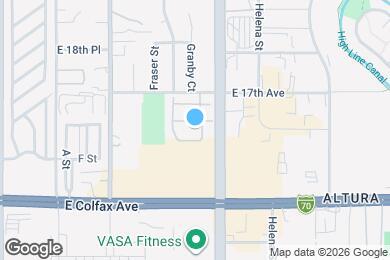 Map image of the property - 15195 E 16th Pl