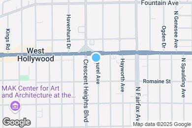 Map image of the property - 1037 N Laurel Ave