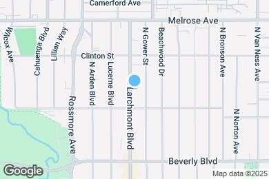 Map image of the property - 530 N Larchmont Blvd