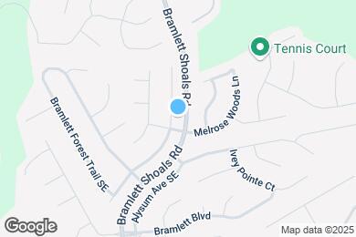 Map image of the property - 1307 Bramlett Forest Ct SE