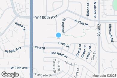 Map image of the property - 2708 W 98th Dr
