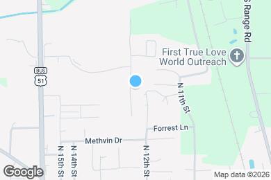 Map image of the property - 131 S Gate Dr