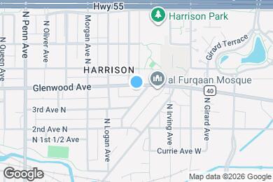 Map image of the property - 1611 Glenwood Ave