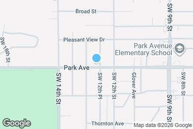 Map image of the property - 1233 Park Ave